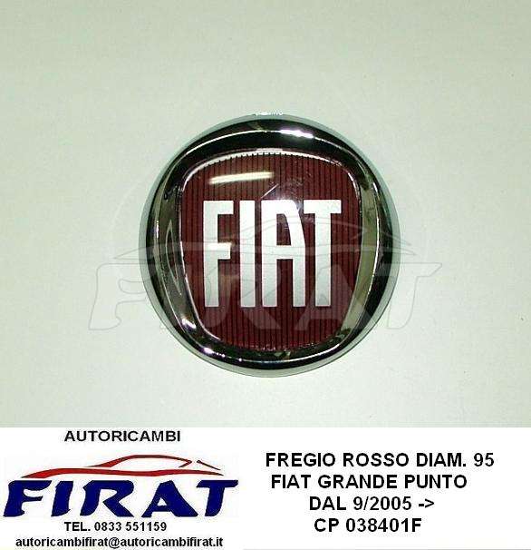 FREGIO GRIGLIA FIAT GRANDE PUNTO ROSSO